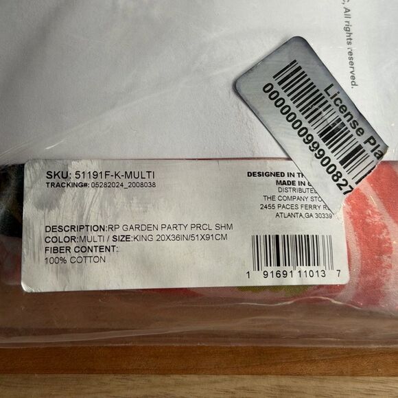 The Company Store Rifle Paper Company Garden Party Cotton Sham, King. NWT - Picture 6 of 10